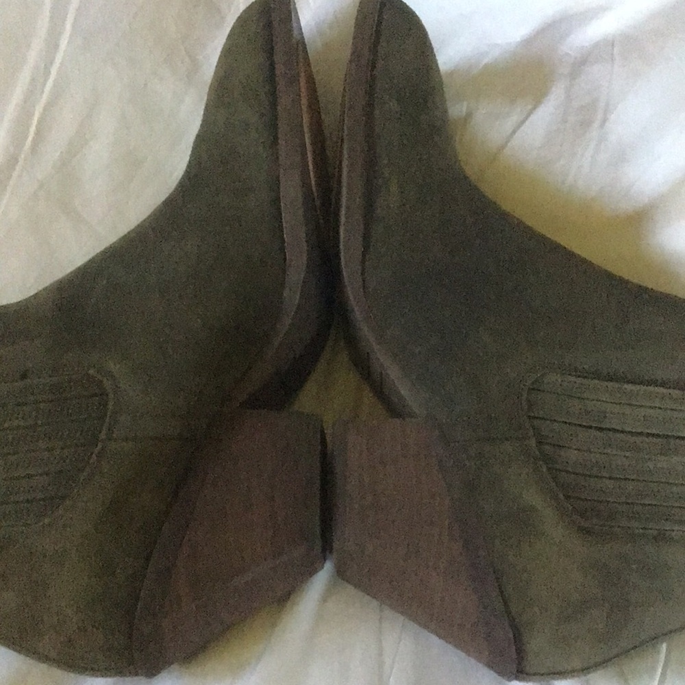 Portland Leather Dakota Western Boots Booties Suede Patina - Picture 5 of 7